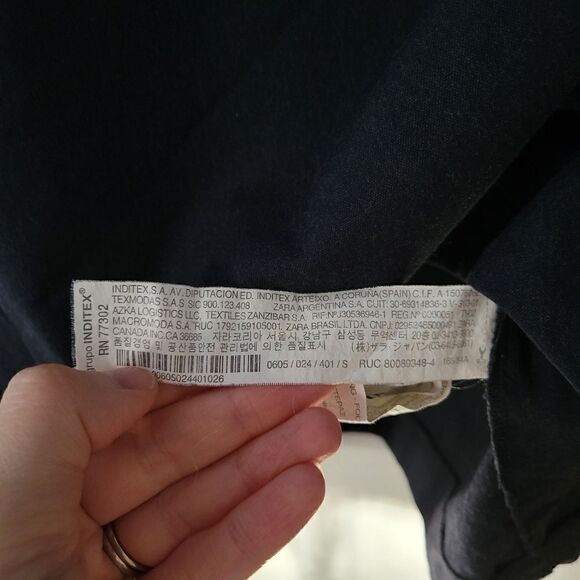 Zara Basic Collection Blue Sheath Dress S - Picture 5 of 8